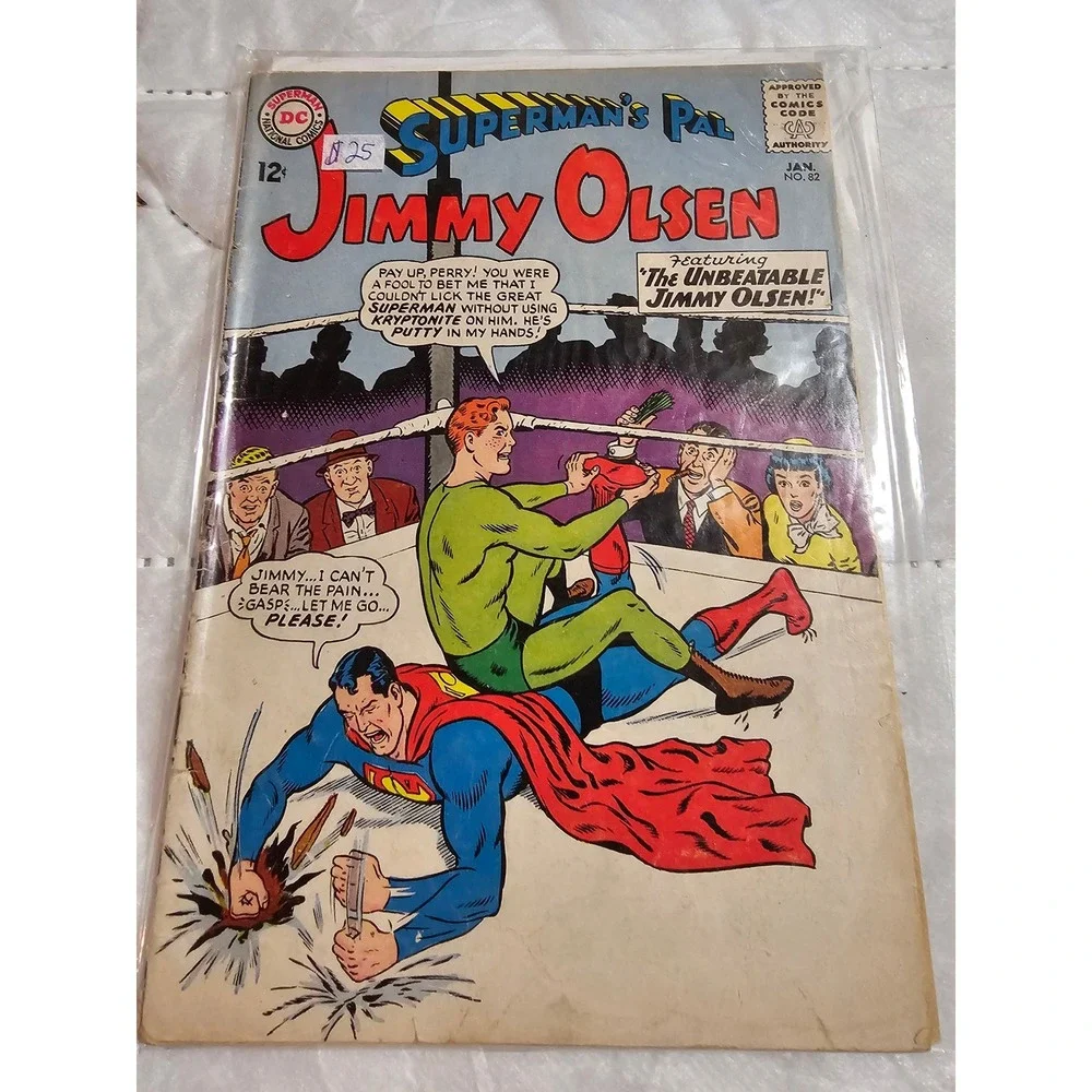 Superman's Pal Jimmy Olsen Comic Book No. 82 Jan 1965 Vintage‎ Collectible